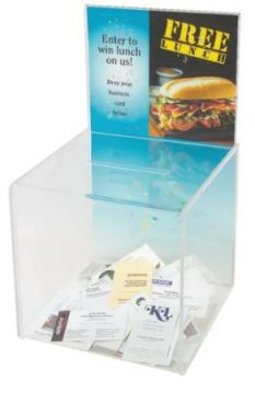 Ballot Box with Sign Holder